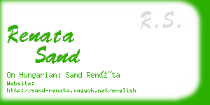 renata sand business card